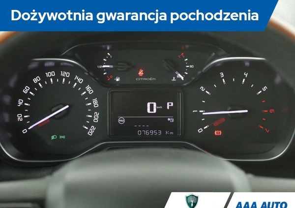 Citroen C3 cena 55000 przebieg: 76952, rok produkcji 2017 z Koniecpol małe 301